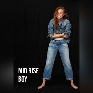 Lucky Brand Boy Mid Rise Relaxed Jeans